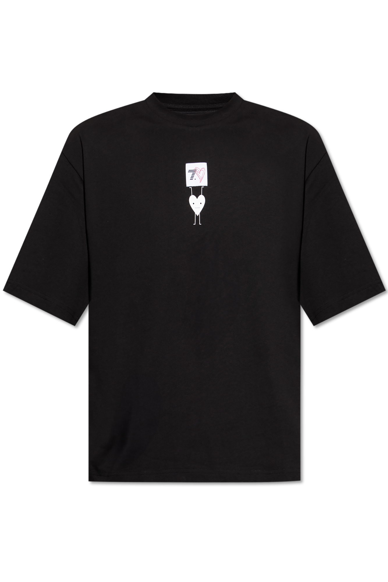 Jersey T-shirt with rubberised logo | Emporio Armani